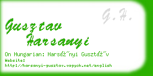 gusztav harsanyi business card